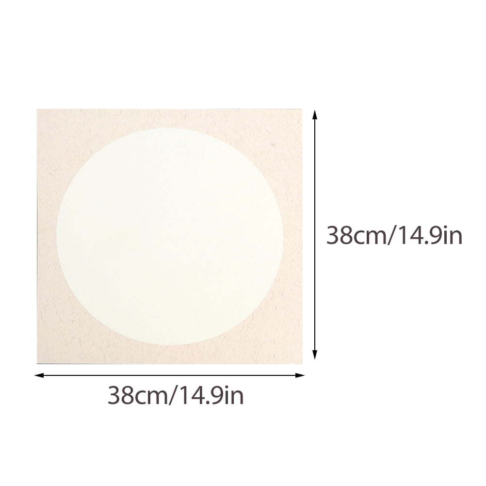 Raindrops 10 Sheets White Chinese Painting Fan Paper for Handmade Drawing and Craft Projects