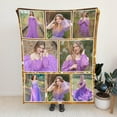 thumbnail image 5 of Personalized Picture Blankets with Family is Everything Custom Blanket with Picture for Mom Dad Grandpa Grandma Daughter Son Customized Throw Blankets for Thanksgiving Christmas, 5 of 6