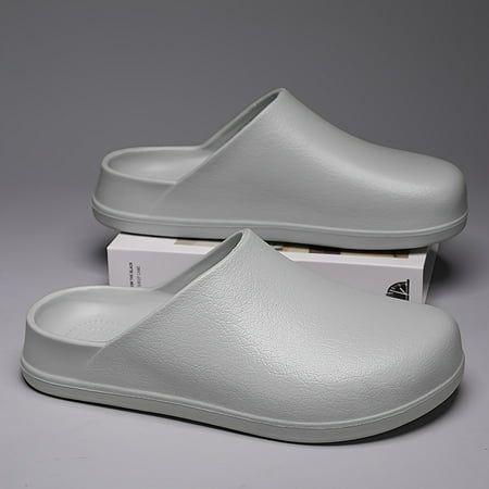 

Men s Rhino Style Solid Colour Comfy Non Slip Soft Sole EVA Slippers Out Breathable Clogs For Men s Outdoor Activities