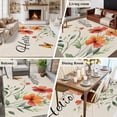 thumbnail image 5 of 5'x8' Area Rugs, Orange Red Floral Indoor Outdoor Area Rug for Living Room Bedroom, Vintage Pastoral Botanical Butterfly Washable Bathroom Rugs Kitchen Floor Carpet Mats Home Decor Aesthetic, 5 of 8