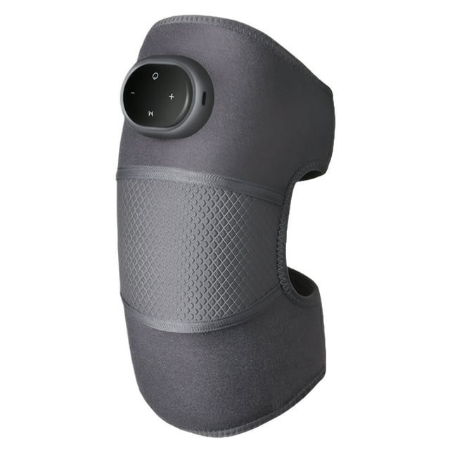 maskred Cloth Heated Knee Massager 5-Levels Heating For Joint Pain Relief Knee Pads For Joint grey 1pc