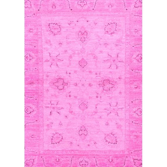 Ahgly Company Indoor Rectangle Oriental Pink Traditional Area Rugs, 2' x 3'