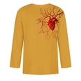 thumbnail image 3 of Camisas de Manga Larga para Hombres Imprimir Casual Cuello Redondo Blusa de Manga Corta, Camisas de Lino para Hombres, 3 of 4