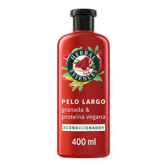 Acondicionador Herbal Essences Pelo Largo Granada & Proteína Vegana 400 ml