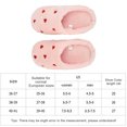 thumbnail image 2 of Pantuflas de peluche con forma de corazón, antideslizantes, cerradas, cómodas, planas y térmicas, transpirables y esponjosas para mujer, 2 of 9