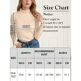 thumbnail image 7 of FEOYA Women Knit Sweaters Half Turtleneck Ladies Mock Neck Pullover Top Slim Fitted Fall Long Sleeve Sweater Beige, 7 of 7