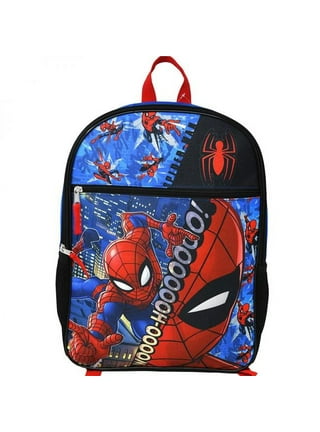 Marvel Spider-Man Backpack Kids 16 5PC Water Bottle School Combo Set–  Seven Times Six