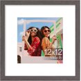 thumbnail image 1 of Vittanly 12x12 Picture Frame, Display Pictures 8x8 with Mat or 12x12 without Mat, Premium Material with Shatter Resistant Plexiglass, Square Frame for Wall Mounting, Home Decor, Dark Grey, 1 Pack, 1 of 1