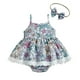 thumbnail image 1 of Body de bebé Odeerbi Conjunto de canastilla Monos para niñas pequeñas moda estampado de flores Tirantes de encaje Mono con lazo tocado traje multicolor, 1 of 9