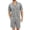 Gray, variant on Mens Lounge Outfits Sets 2 Piece Cooling Touch Button Up Shirt Lightweight Elastic Waist Shorts Suits for Stay Home