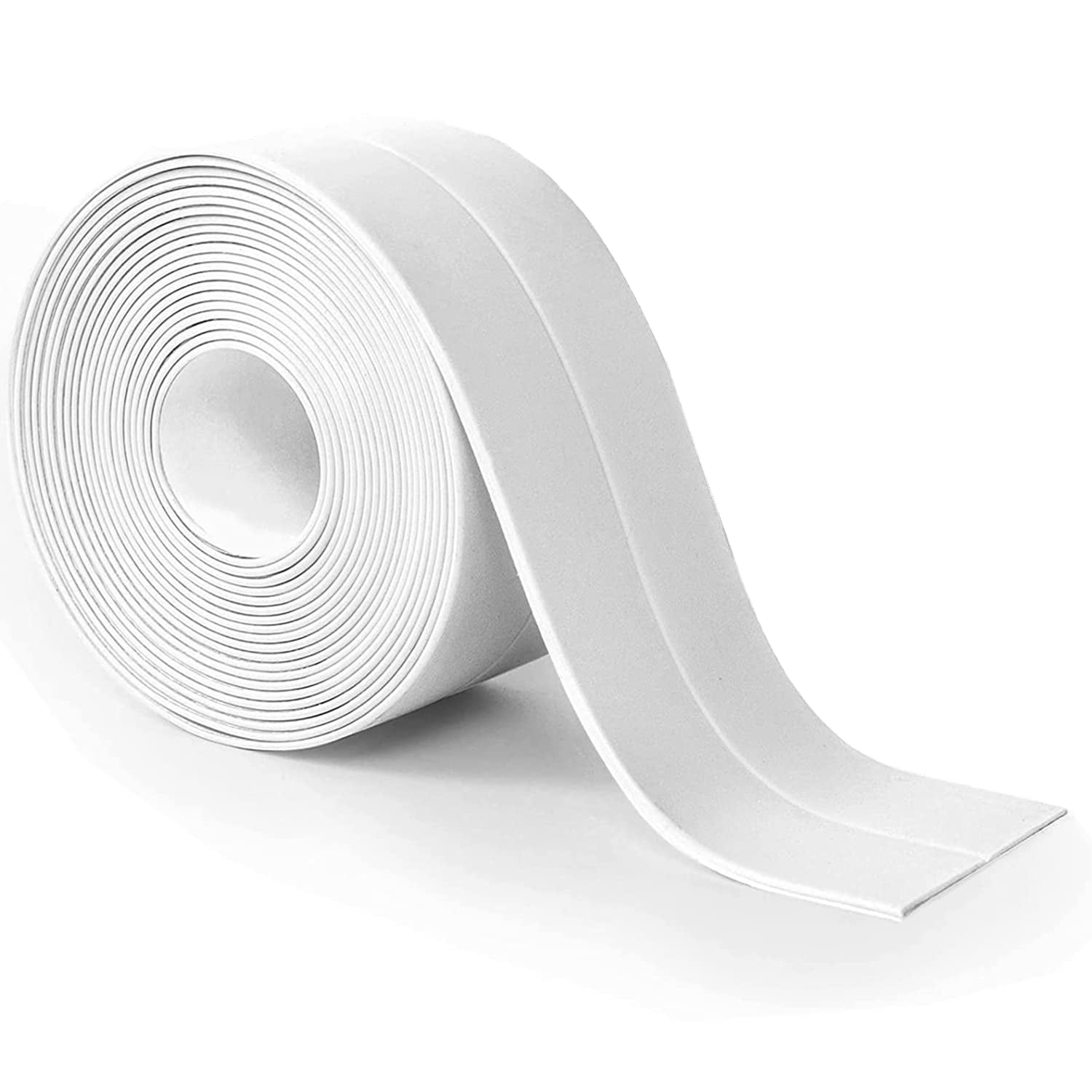2 Rolls Caulk Tape Self Adhesive Caulk Strip Waterproof PVC Caulk Strip