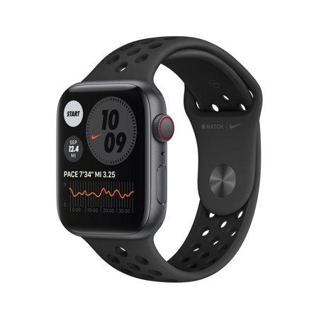 Watch SE 44mm Space Gray Aluminum Case with Anthracite/Black Nike Sport Band + Cellular 1st Generation MKQ83LL/A