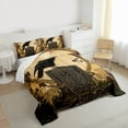 thumbnail image 3 of jejeloiu Black Crow Full Size Comforter Sets,Boho Exotic Style Bedding Sets For Boys Kids Reversible 3pcs, 3 of 8