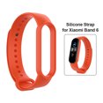 thumbnail image 1 of Correa de reloj inteligente de silicona para Mi Band 6/6 NFC/5 (naranja), 1 of 6