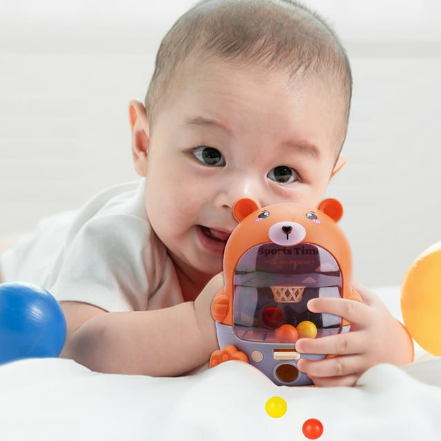 TIMIFIS Shot Machine Cute Pet Desktop Sports Cute Bear Basketball Desktop Puzzle Decompression Toys Education