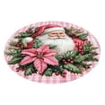 thumbnail image 1 of TIELUTT 3D Visual Rug Santa Up Design Festive Doormat for Xmas Indoor Outdoor Use Knit Throw Blanket for Bed Center Carpet for Living Room Carpet Indoor Large Knitted Blankets Extra Large Blanket, 1 of 8