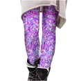 thumbnail image 2 of Up to 65 off!Lolmot Christmas Leggings Women's High Waisted Workout Leggings Lightweight Christmas Stimulate Glitter Print Ankle-Length Tights Soft Stretchy Yoga Pants, 2 of 5