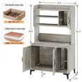 thumbnail image 2 of Hidden Cat Litter Box Enclosure Furniture Storage,2-in-1 Hidden Cat Litter Box Enclosure Furniture with Shelf Large Wood Cat Litter Box Furniture Hidden, Cat Washroom Storage Cabinet, Indoor Cat House, 2 of 9