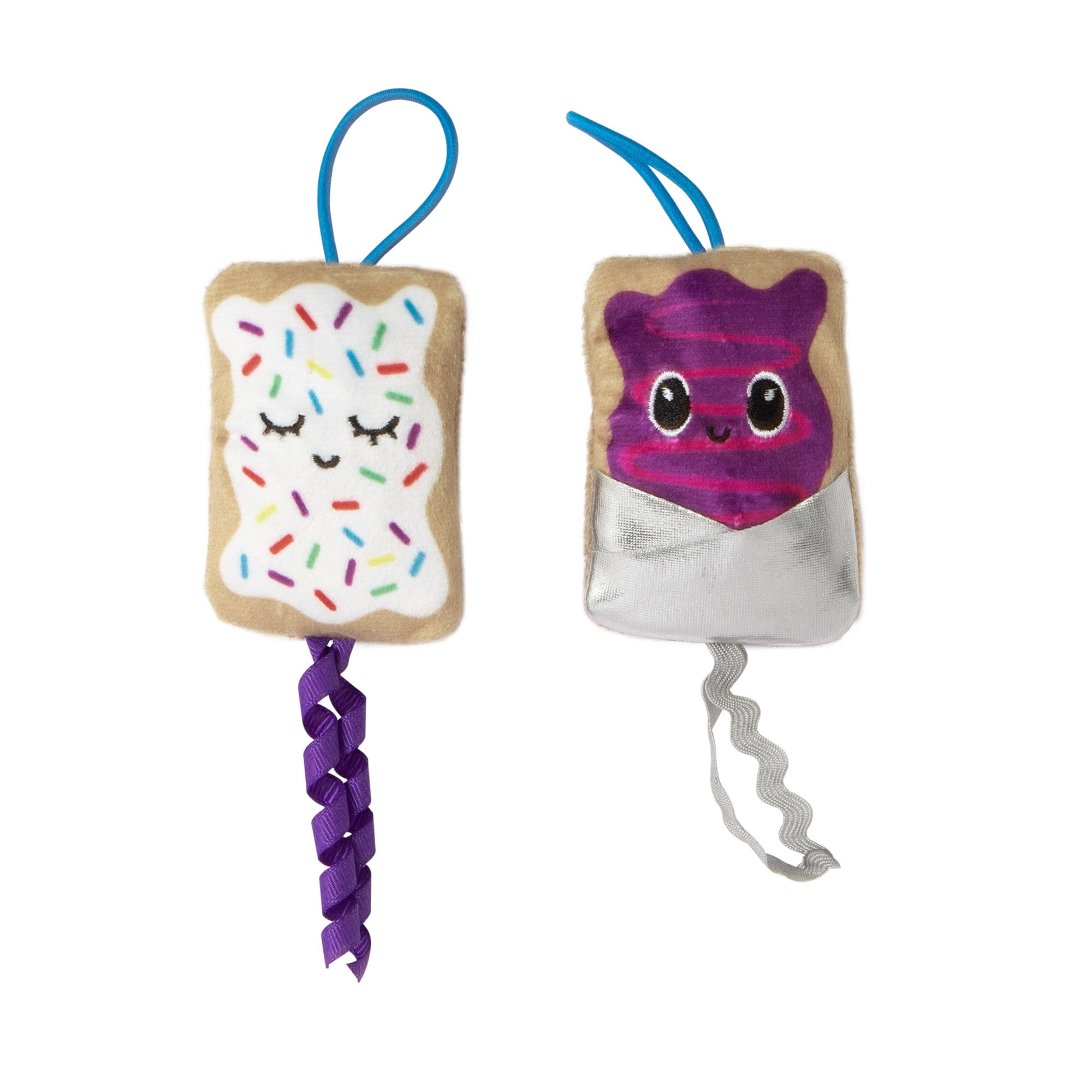 Quirky Kitty Flingin Purr Tarts Catnip Interactive Plush Cat Toy, Multicolor, Pack of 2