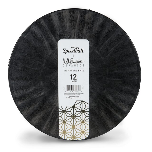 Speedball Sanyour Signature - Rueda de cerámica redonda de 12.0 in, color negro para trabajos de cerámica y arcilla