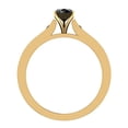 thumbnail image 3 of Black Diamond Engagement Ring for Women Pear 1.25 Carat 14K Gold (Black, AAA), 3 of 5