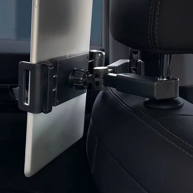 unbranded Soporte Negro De Clip Para Tablet Y Teléfono En Asiento Trasero Con Instalación Sencilla