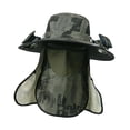 thumbnail image 4 of TTETTZ Wide Brim Sun Hat Fishing Hat Rechargeable Travel Sport Summer Solar Fan Hat Green, 4 of 9