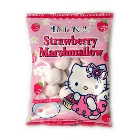 Hello Kitty Marshmallow - Strawberry- Strawberry Jelly inside 90 g