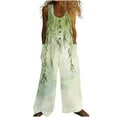 thumbnail image 1 of Jumpsuits For Women Casual Summer Outfits Rompers Comfy Beach Vacation Trendy Overalls Fashion Clothes 2025 Green S, 1 of 6