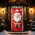 thumbnail image 6 of Dalxymotic Christmas Door Tapestry, Xmas Front Door Hanging Cloth Cover, Christmas Decorations Indoor Outdoor, Winter Indoor Tapestry Cover Decor for Door, Wall, Bedroom, Home, 6 of 9