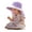 Purple, variant on Wide Brim Sun Hat for UPF 50+ Summer Outdoor Beach Gardening Travel Packable Bride Racing Hat 6-10