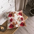 thumbnail image 5 of KLL Lilies Flowers Decorative Throw Pillow Covers Velvet Soft for Couch Sofa Bedroom Living Room Outdoor (No pillow core)- 16"x16", 5 of 5