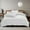 White, variant on FAMTKT All-Season Bedding Set - 4-Piece Washable Cotton Solid Color Bed Sheet Duvet Cover and Pillowcases Bedroom Accessories Bedding Set