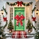 thumbnail image 4 of Seyotauo Merry Christmas Door Cover 35x71 Christmas Gift Box Present Hanging Banner Decoration Winter Holiday Bow Window Door Cover Stripes Ornaments Year Party Home Wall Outdoor, 4 of 9