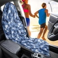 thumbnail image 4 of POLERO Blue Camouflage Car Seat Towel Cover Universal, Microfiber Terry Cloth Liner for Bucket Seat, Suitable for Vans Trucks and Daily Drivers, 4 of 7