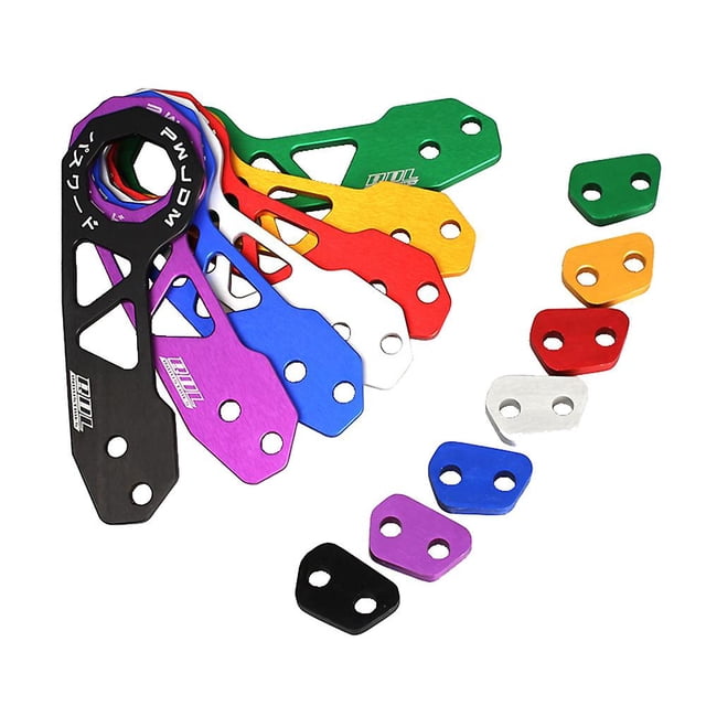 Gancho de remolque delantero modificado para automóvil Gancho de remolque pequeño multicolor colorido europeo Gancho de remolque de diamante de aleación de aluminio Ak-8108 Verde, kaili Sencillez