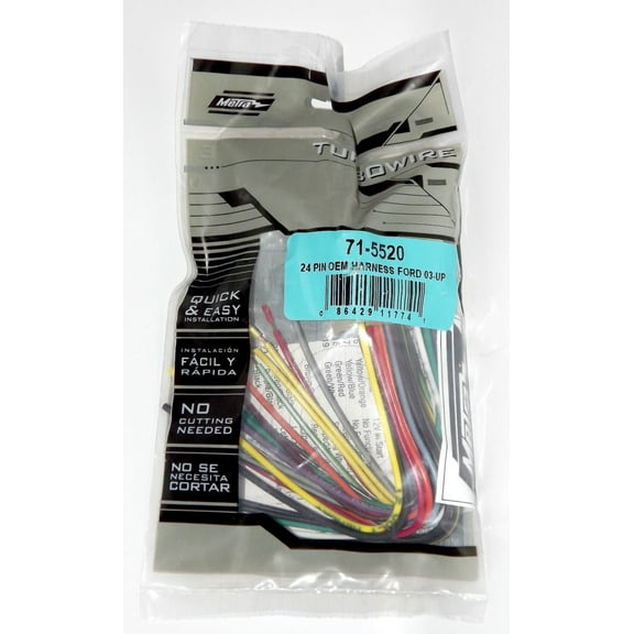 Metra Turbowire OEM Wire Harness for Ford Lincoln Mercury 2003-2012 71-5520