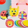 thumbnail image 4 of Tablero de papel con dibujos de animales para niños, material de bricolaje hecho a mano, pegatinas para jardín de infantes, juguetes que se pueden dibujar, 4 of 5