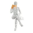 thumbnail image 1 of TIELUTT Reading Woman Figurine Pulp Bookshelf Thinker Style Resin Statue Book Stand Shelves Abstract Statue Desktop Modern Ornament Pan Ornament Ornament Packs Ornament Set and Ornament, 1 of 4
