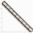 thumbnail image 2 of Stainless Steel Brown-plated 8.75inch Bracelet - Measures 11mm Wide, 2 of 2