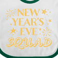 thumbnail image 4 of Inktastic New Year's Eve Squad with Stars in Gold Boys or Girls Baby Bib, 4 of 4