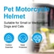 thumbnail image 3 of Casco para perros de tamaño mediano, casco ventilado para motocicleta para perros, casco para mascotas gatitos y cachorros con correa ajustable, 3 of 5