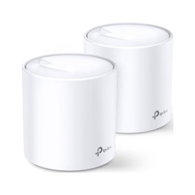 TP-Link Wi-Fi 6 AX3000 Wi-Fi 6 Mesh Router System | Deco W6000 (2-Pack) | 5,000 Sq. ft. of WiFi Coverage, Replaces Individual Routers and Extenders, Indoor coverage up to 5,000 sq. ft.