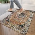 thumbnail image 3 of Boho Light Brown Vintage Country Carpet Welcome Door Mat Decorative Doormat Farmhouse Low-Profile Floor Rug Switch Mat for Home Indoor Outdoor Decorations 17 X 30 Inch, 3 of 6