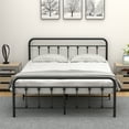 thumbnail image 7 of Metal Bed Frame Queen Size, Home Modern Queen Bed Frame with 12 Inch Platform, No Box Spring Needed, Metal Bedstead Queen, 1100lbs Capacity, Easy to Assemble, 7 of 7