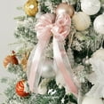 thumbnail image 6 of Rose Gold Sheer Wired Ribbon 2.5 inch with Satin Stripe Rose Gold Christmas Tree Ribbon for Bows Making, Wreaths, Gift Wrapping, Wedding Bridal Shower Decorations-Continous 10 Yards, 6 of 14
