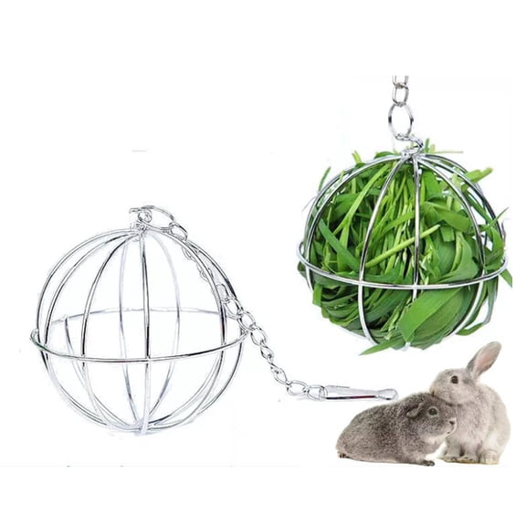 BETTERLIFE 8cm Sphere Feed Dispenser Hanging Ball Guinea Pig Hamster Rabbit τ Pet з/ O3N1