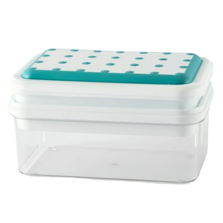 

Skys 1 Set Ice Cube Tray with Ice Shovel 28 Grids Foldable Lid Press Demoulding Stackable Low Temperature Resistance DIY Ice Tray for Kitchen
