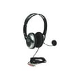 thumbnail image 1 of Manhattan Classic Stereo Headset with Flexible Metal Boom Microphone - Black - 175555, 1 of 4