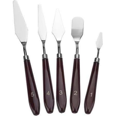 Junmo Set Of 5 Spatulas Paint Knife Spatula Spatula Mixing Knife ...